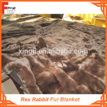 Dyed Single Color Rex Rabbit Fur Blanket